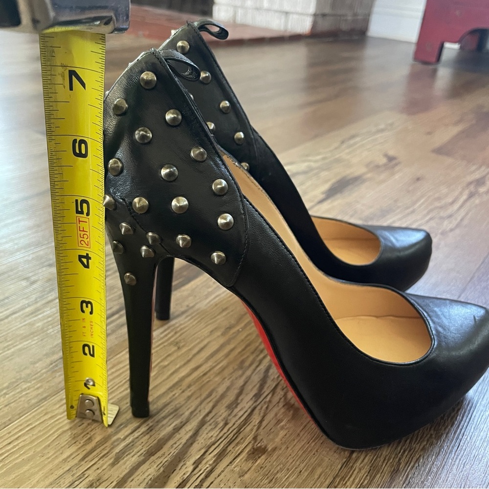 Christian Louboutin spiked rock goth rebel  heels 41 1/2 - Picture 5 of 11
